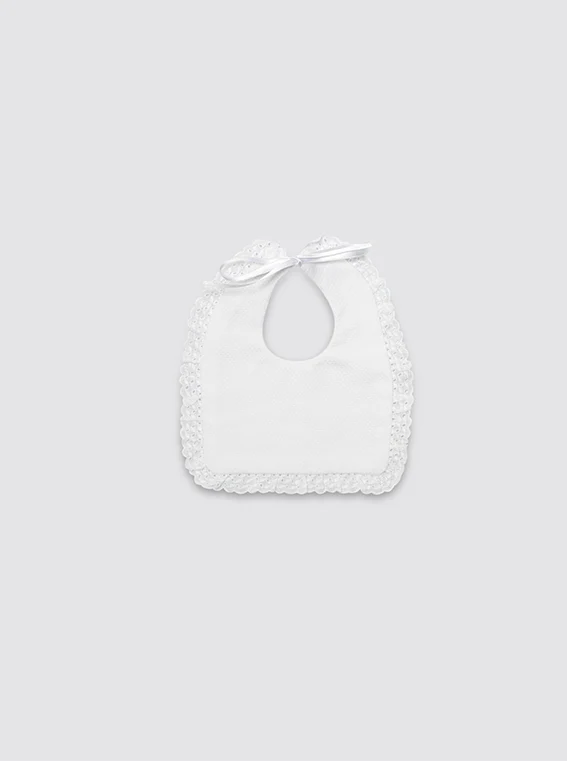 Babero de Baba Cuadrado Con Rizo Impermeable Hojitas - Image 2