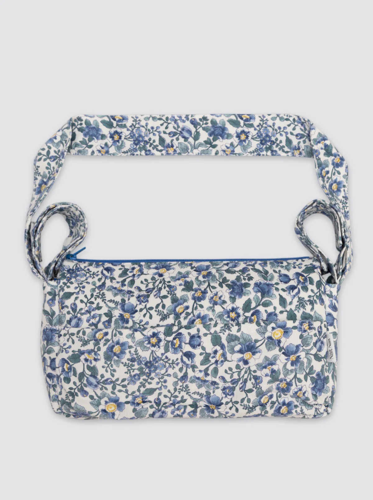 Bolsa de Carro Pequeña Flor Pana Azul - Image 3