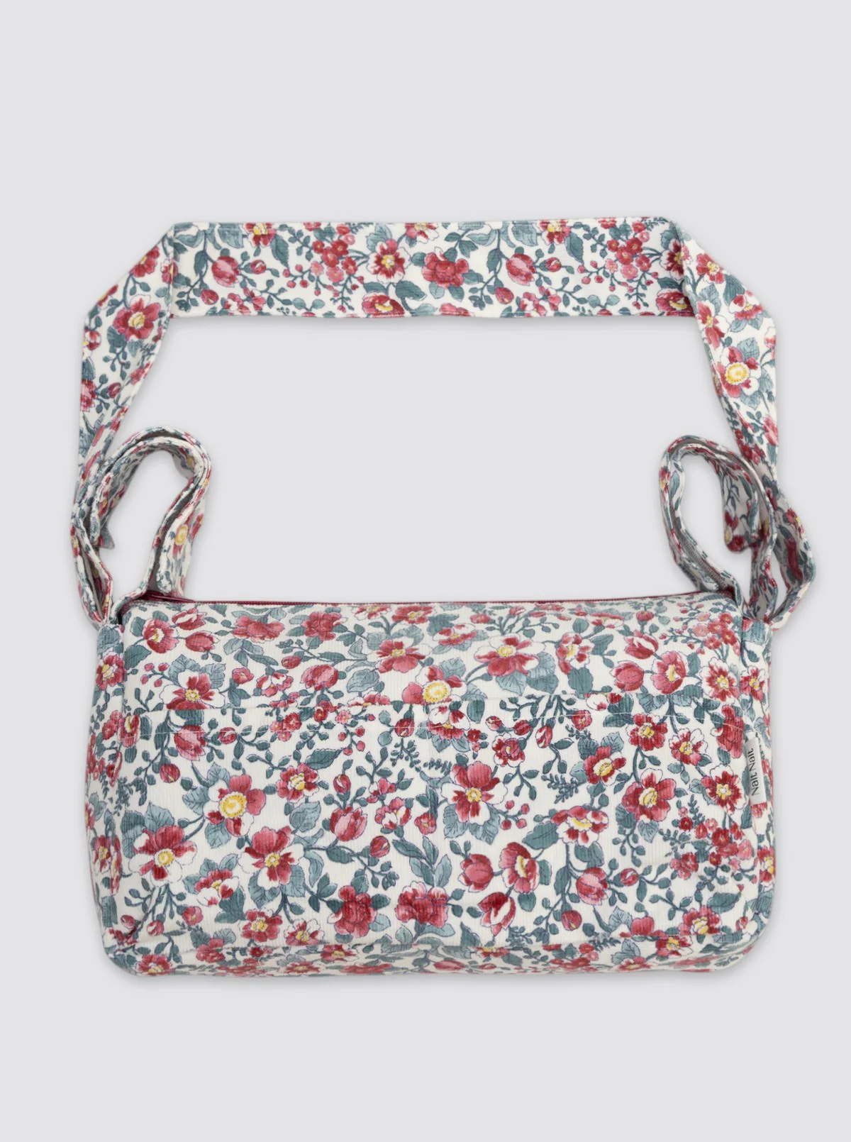 Bolsa de Carro Pequeña Flor Pana Burdeos - Image 3