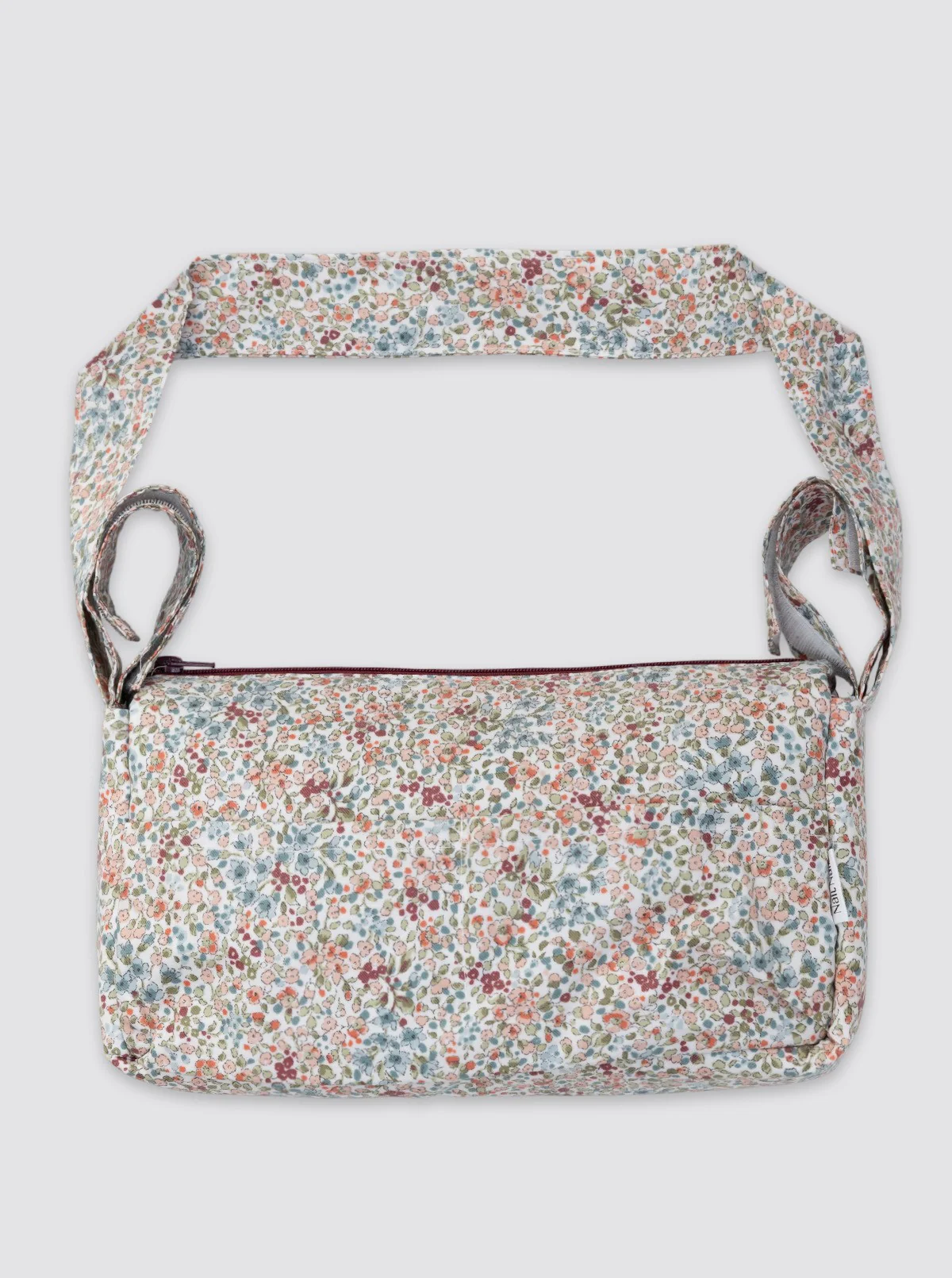 Bolsa de Carro Pequeña Impermeable Blanca Burdeos - Image 3