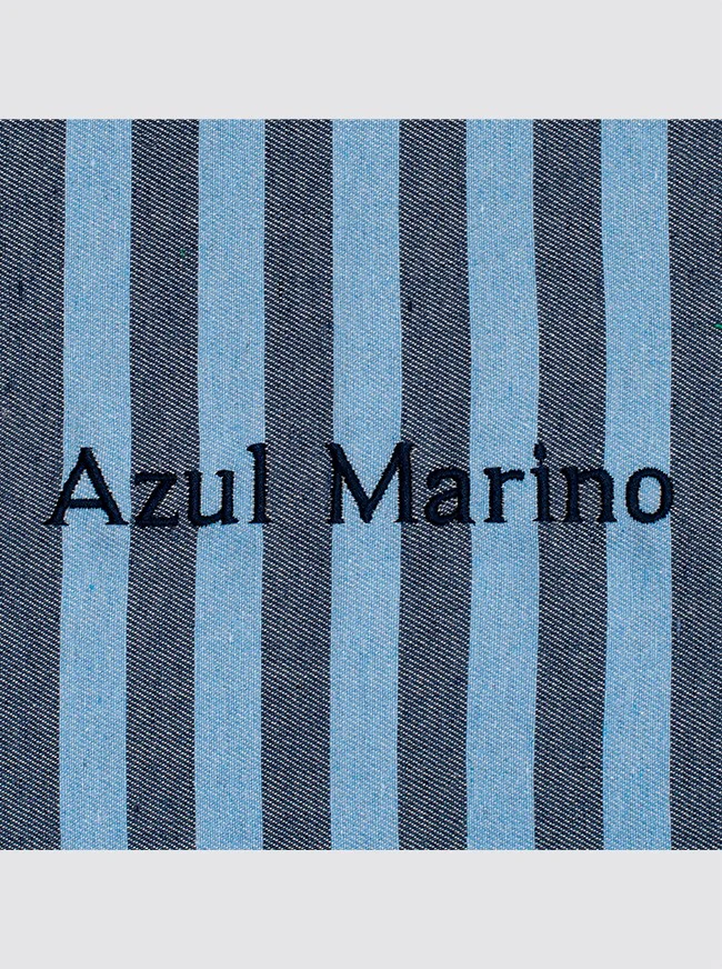 Bolsa de Deporte Rayas Denim y Celeste - Image 5