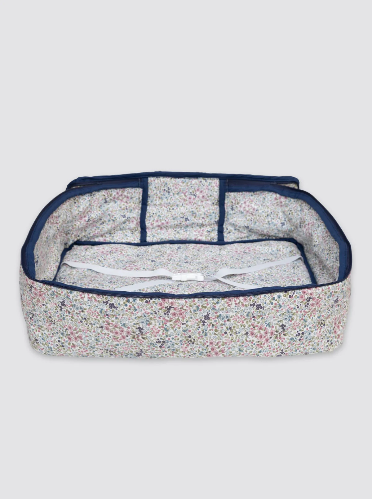 Bolsa Maternal Impermeable Blanca Azul - Image 2