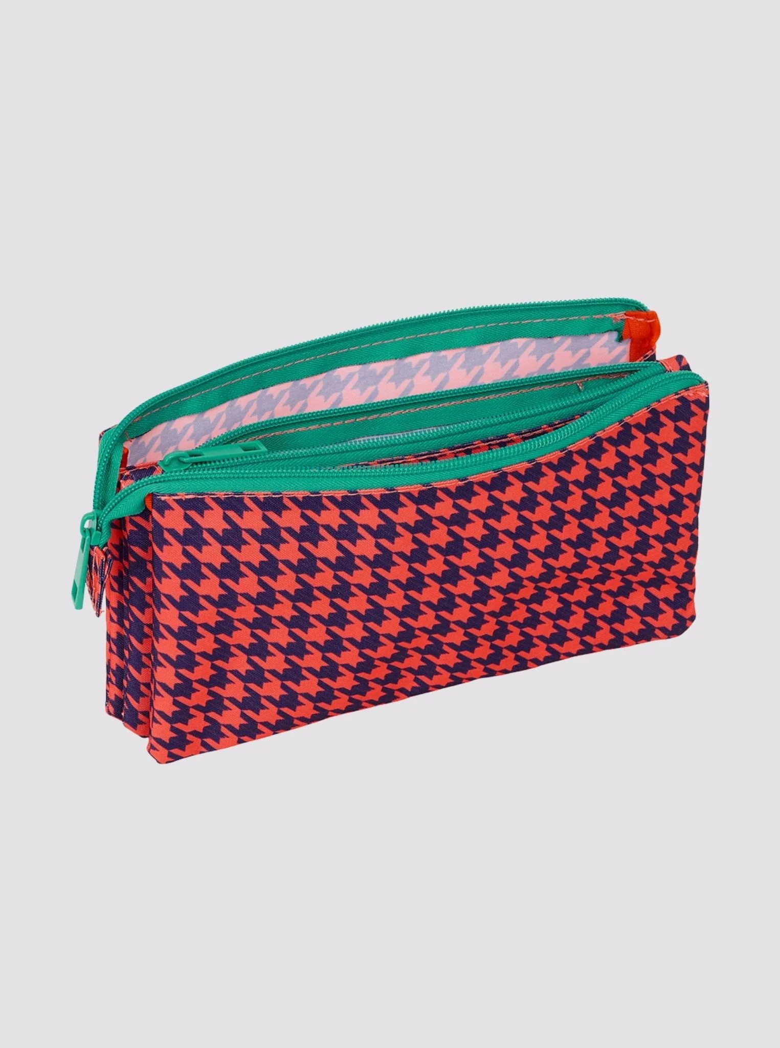 Estuche Portalápices Pata de Gallo Coral - Image 2