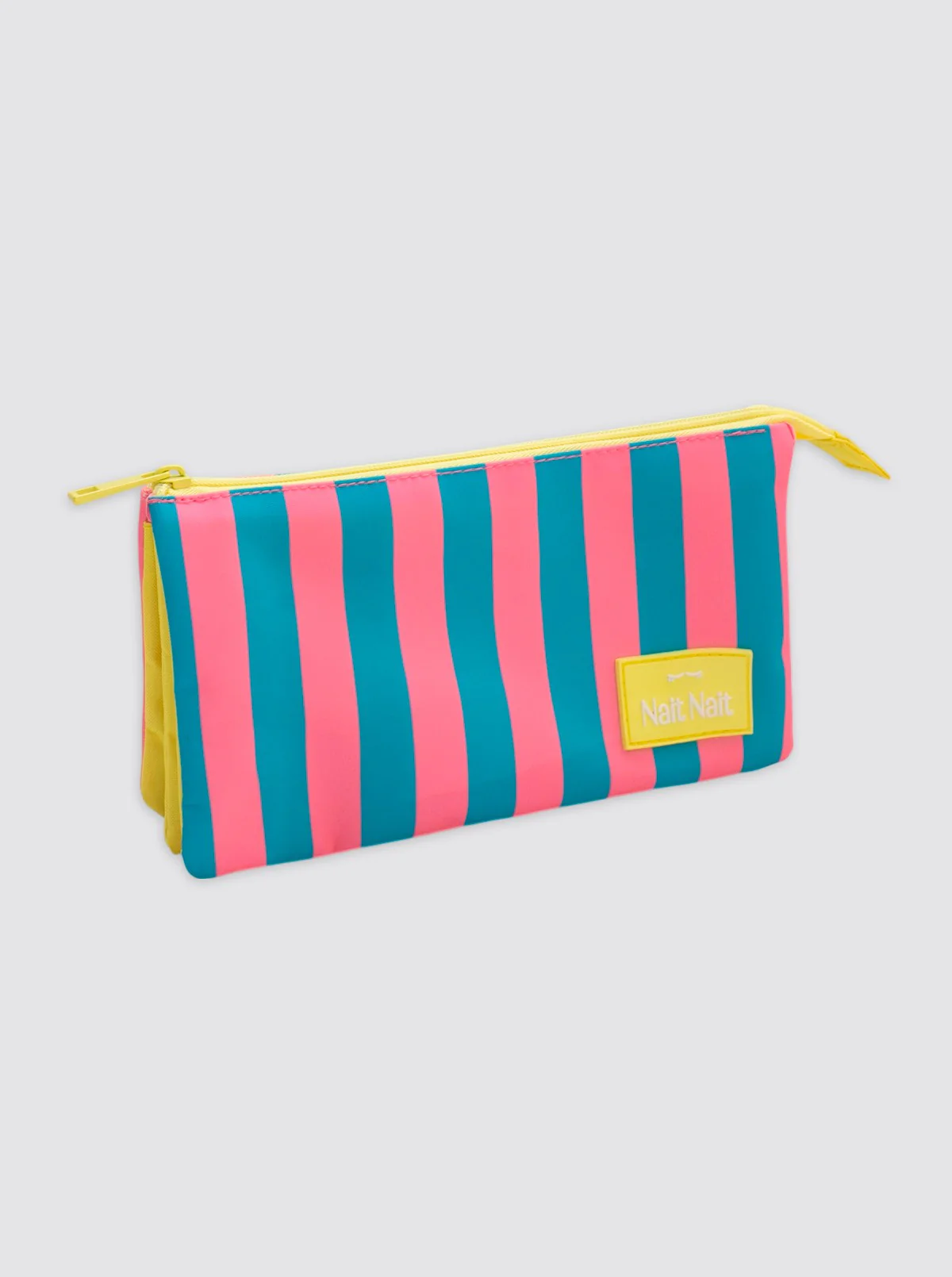 Estuche Portalápices Rayas Rosas
