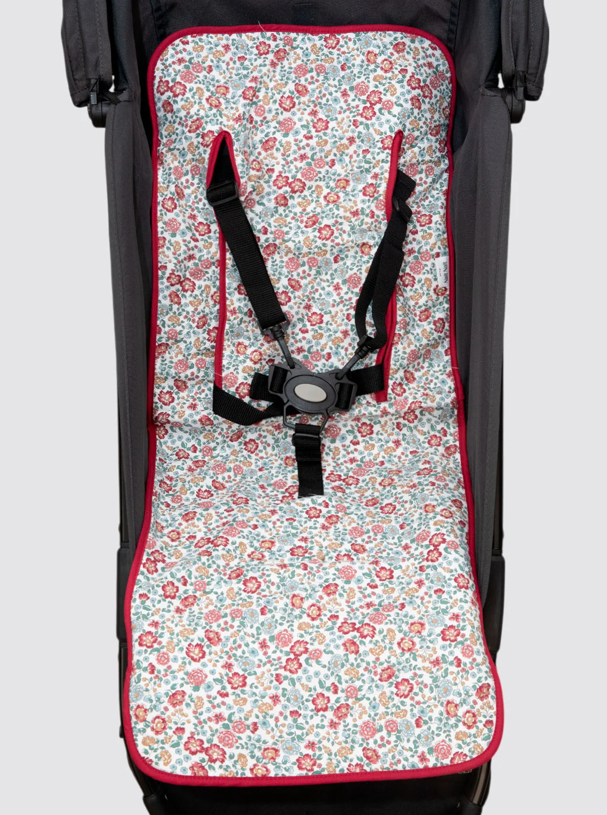 Funda de Verano Silla Ligera Flores Nina Burdeos