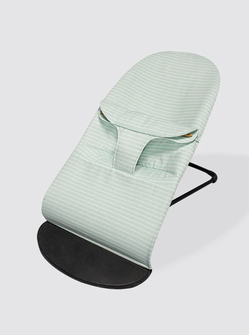 Funda para hamaca Babybjörn con Saco Rayas Horizontales Verdes - Image 2