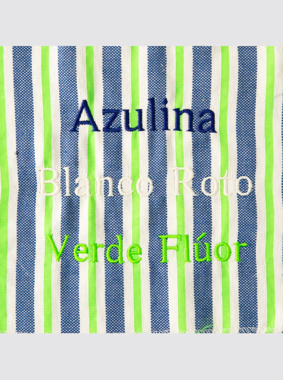 Neceser Pequeño Rayas Flúor Verde - Image 3