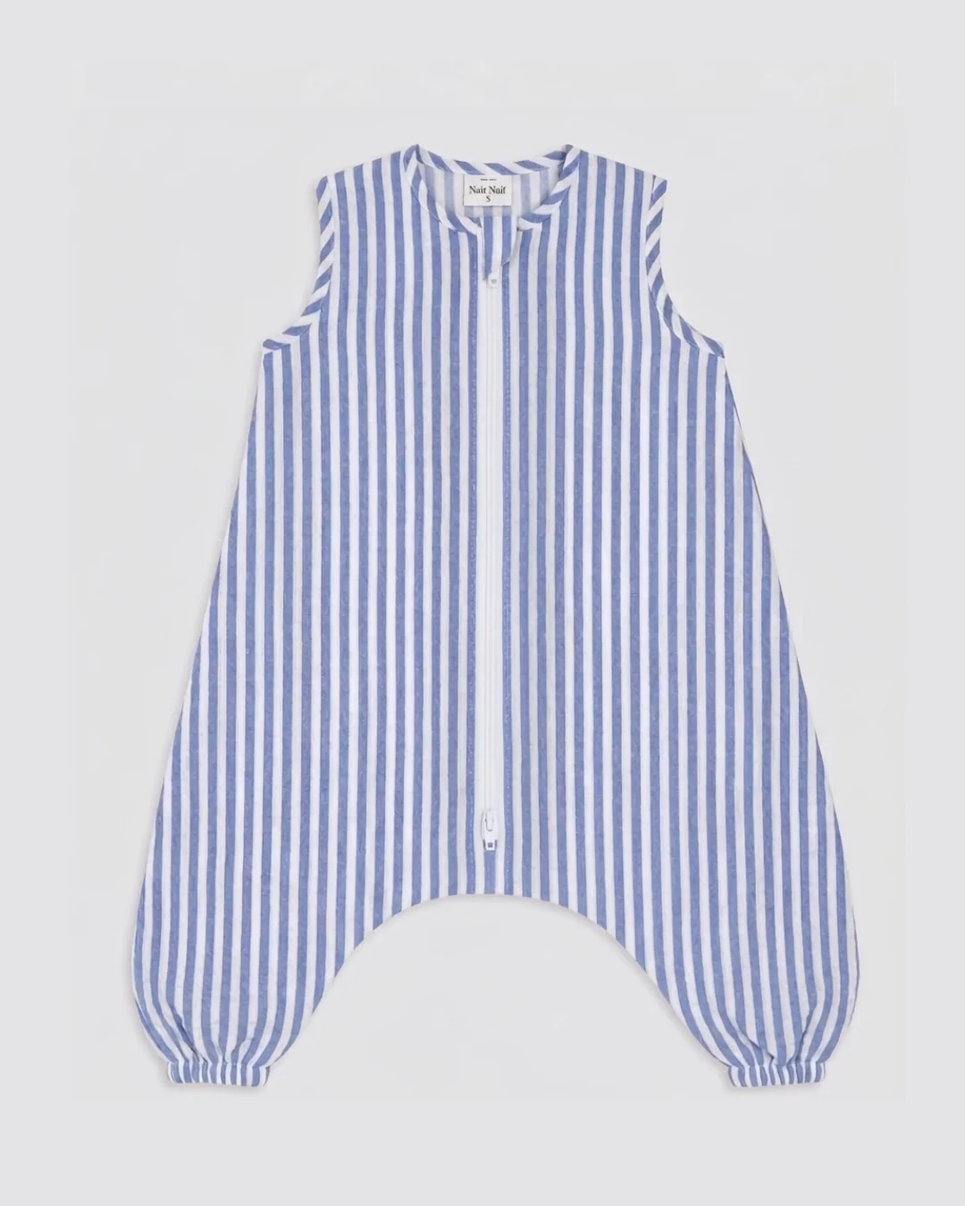 Pijama Burbuja Bambula Rayas Azules