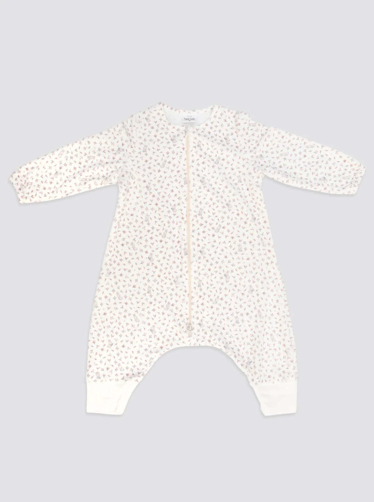 Pijama Burbuja con Mangas Conejito Hojas Rosas