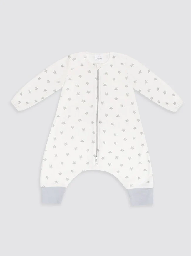Pijama Burbuja con Mangas Estrellas Gris