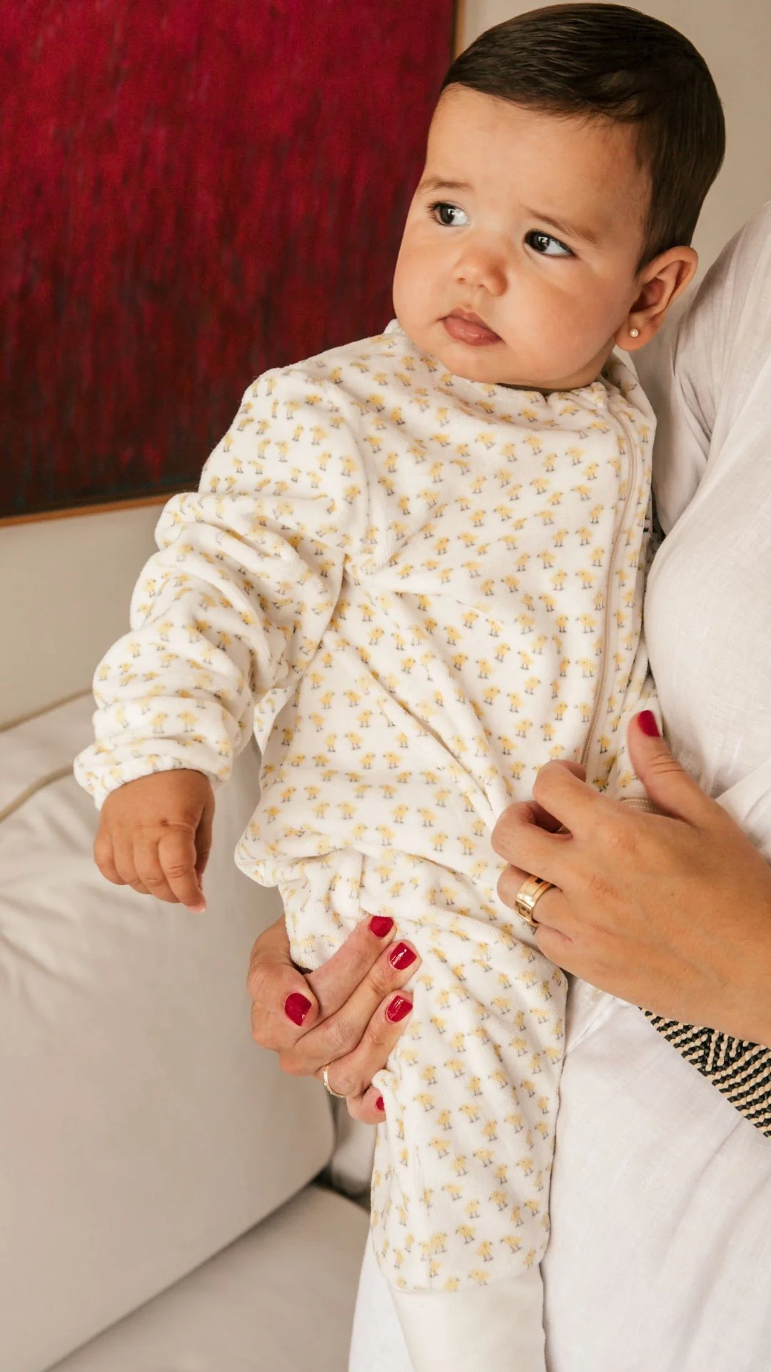 Pijama Burbuja con Mangas Pollitos Amarillos - Image 2