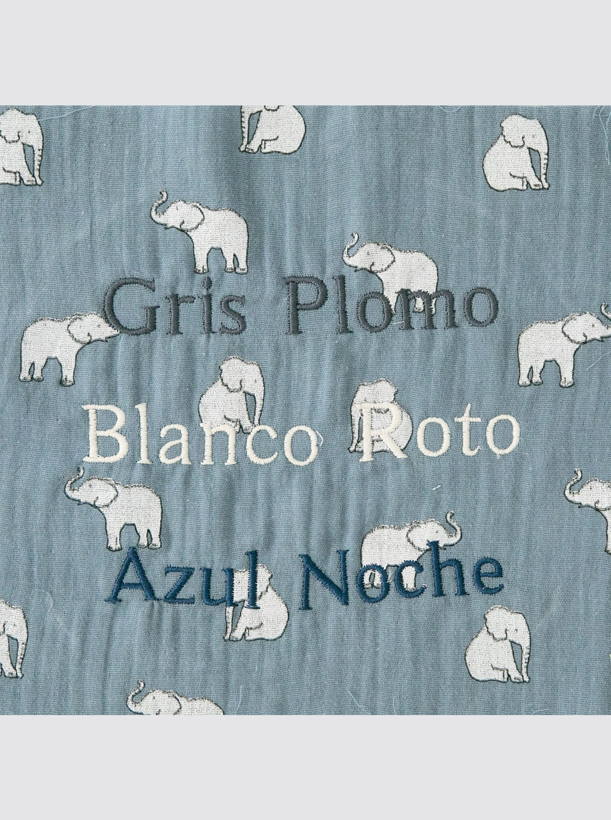 Saco Burbuja Bambula Azul Elefantes - Image 3