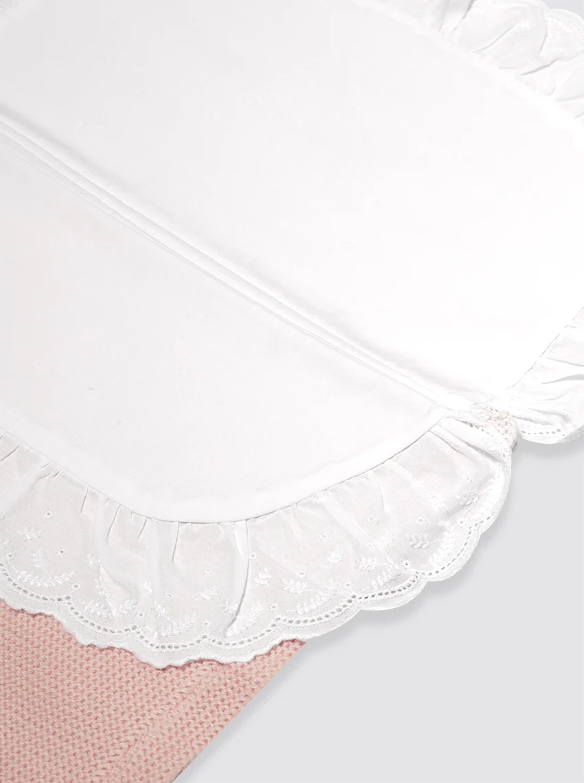 Saco de Algodón con Sábana Rosa Bebé - Image 3