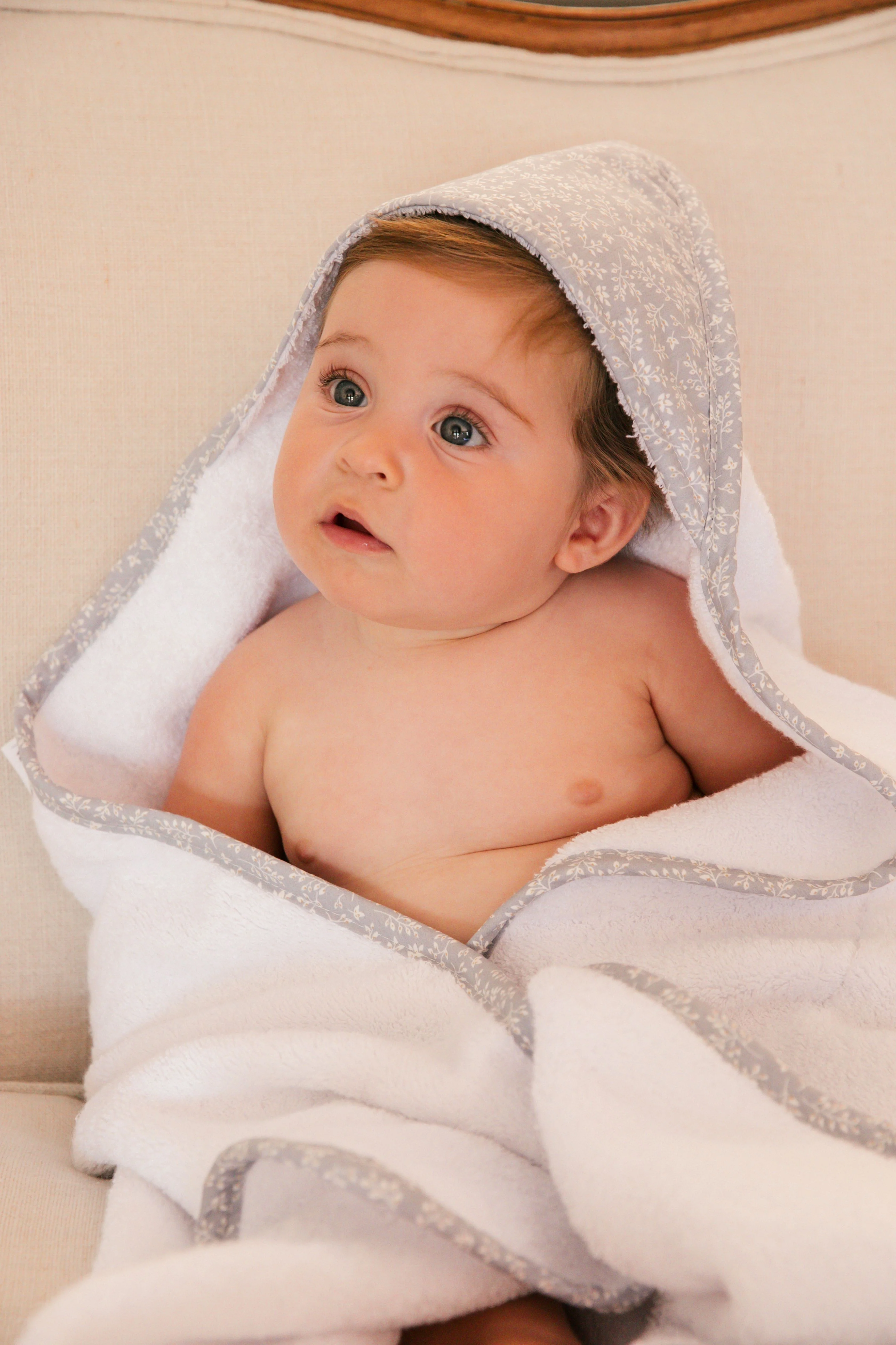 Toalla Baño Bebé Olsen Azul